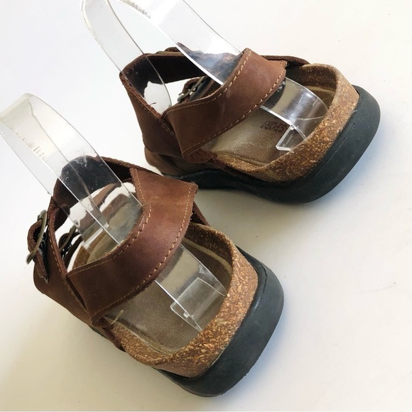 RELISTING SOON: Skyr Sport Leather Cork Buckle Sandals - Picture 9 of 13